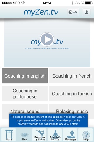 myZen.tv - Well-being partner screenshot 2