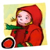 Red Riding Hood HD is a classic fairy tale app for kids about a young girl and a big bad wolf (by Auryn Apps)