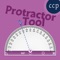 An engaging app consisting of a multi-functional 180 degree protractor that enables the user to measure and understand the relationship between different objects and varying angles
