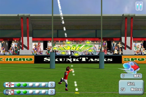 Spot Kick Hero Rugby Free screenshot 2