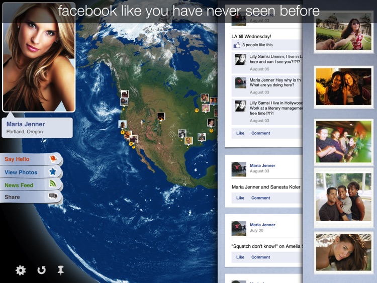 Friend Spotter Pro: 3D Globe for Facebook screenshot-3