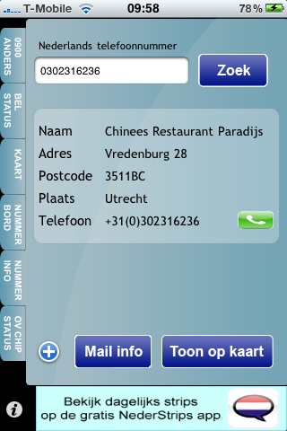 Nummer Info screenshot 3