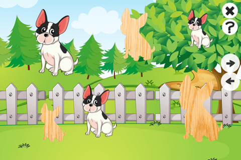 Animal Dog-s And Cute Puppies Puzzle Game For Babies and Young Kids: Spot The Shadow screenshot 4