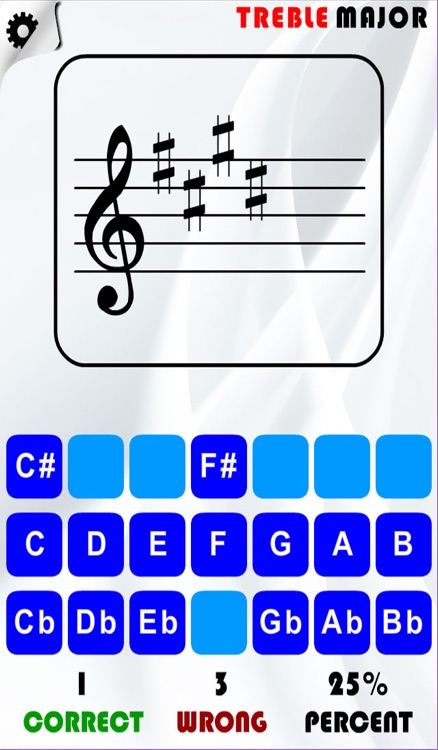 Note and Key Signature Trainer (Treble,Bass,Alto,Tenor)