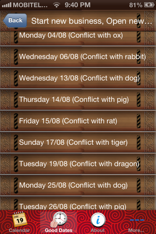 FengShui Calendar Secret screenshot 4