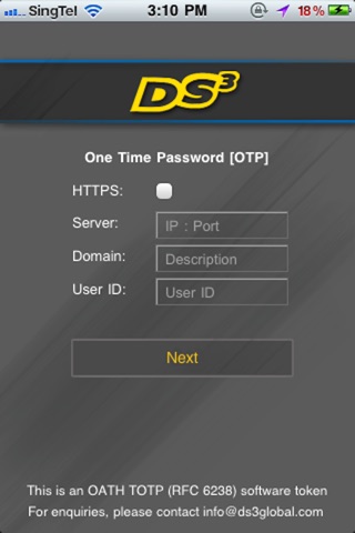 DS3 TOTP Oath (SelfService) screenshot 4
