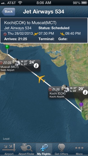 Muscat Airport -Flight Tracker Premium O