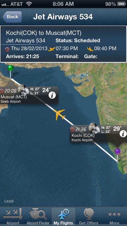 Muscat Airport -Flight Tracker Premium Oman Gulf Air