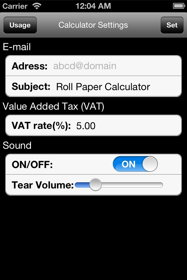 Rolled Paper Calculator PRO screenshot 3