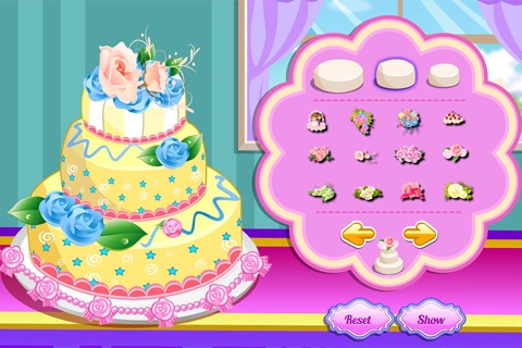 Rose Wedding Cake Cooking Game screenshot 4
