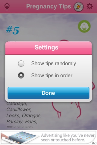 Pregnancy Tips for iPhone screenshot 4