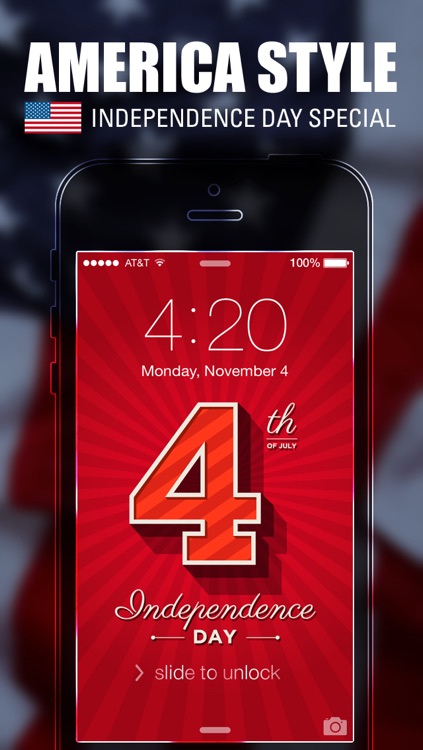 Pimp Your Wallpapers Pro - America Style & Independence Day Special for iOS 7