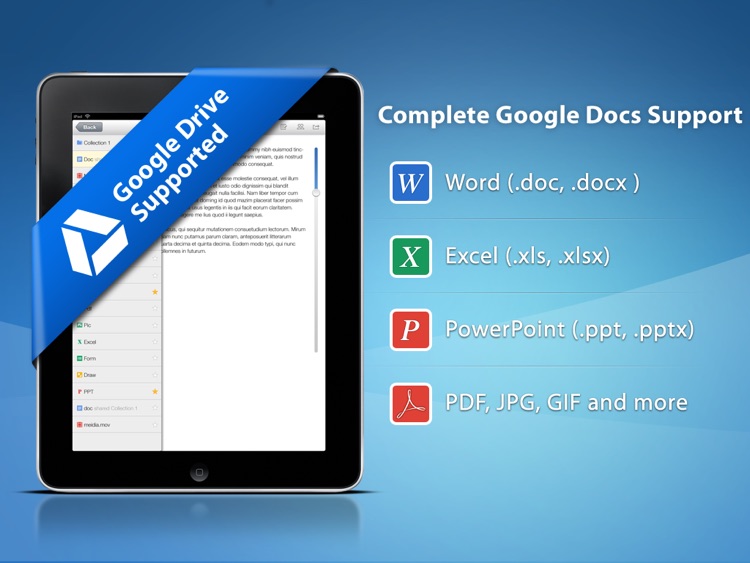 iDocs HD for Google Docs™ and Google Drive™