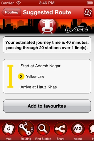 Delhi Metro Interactive Map screenshot 3