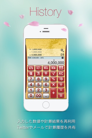 Calculator reCalcFree - Reuse of the numbers, Free App for iPhone, iPad screenshot 3