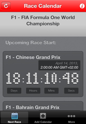 Race Calendar HD screenshot 4