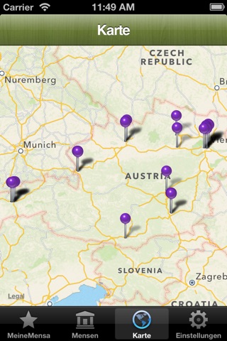 Mensa Österreich screenshot 2