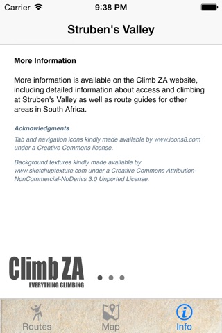 ClimbZA - Struben's Route Guide screenshot 4