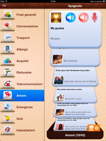 iTalk Spanish: Conversation guide - Learn to speak a language with audio phrasebook, vocabulary expressions, grammar exercises and tests for english speakers HD screenshot 2