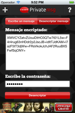 PrivateMSG - Encrypt & decrypt your private texts screenshot 3
