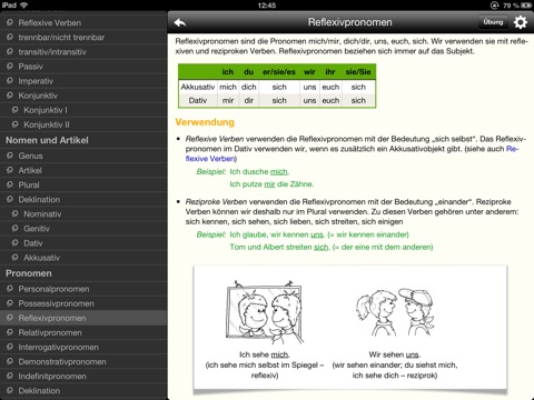 Lingolia German Grammar screenshot 2