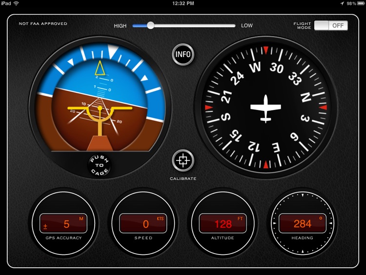 Classic Aircraft Gyroscope Instrument Panel