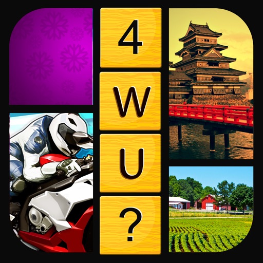 Guess The 1 Word - 4 Pics Puzzle Free Game icon
