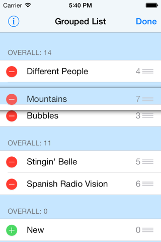 Grouped List screenshot 2