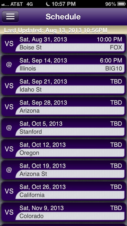 Washington College Football Live