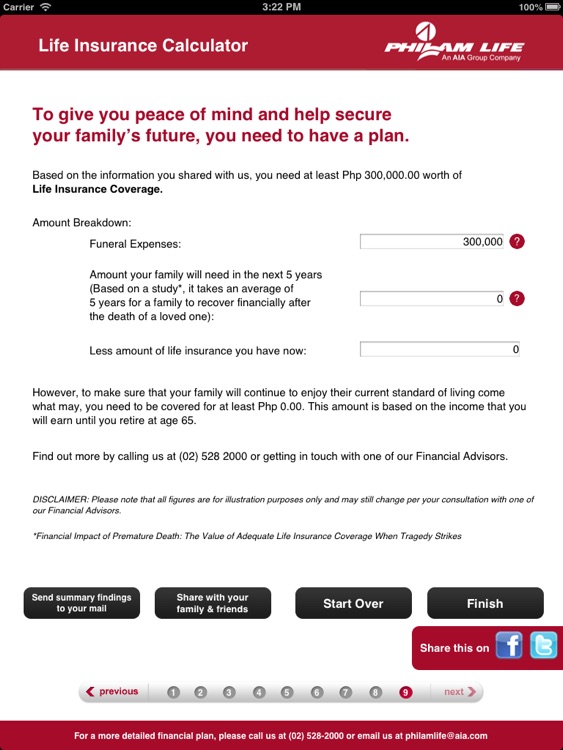 Philam Life Insurance Calculator