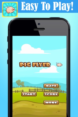 Farm Pig Flyer - Flapping Farting Super Barnyard Animal screenshot 2