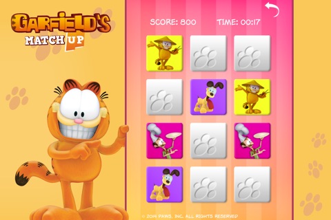 Garfield's Match Up screenshot 2