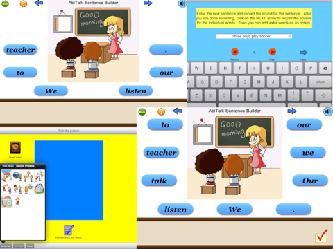Sentence Builder Free - for kindergarten, first grade, second grade screenshot 3