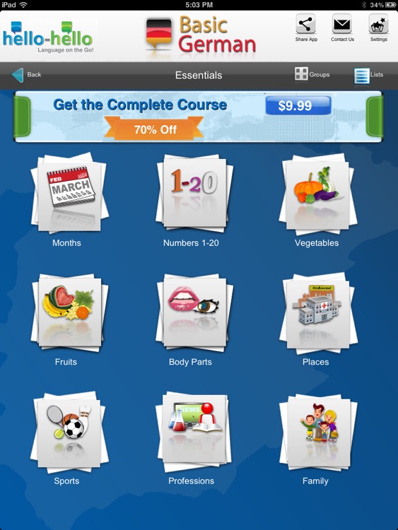 Learn German Vocabulary H-H