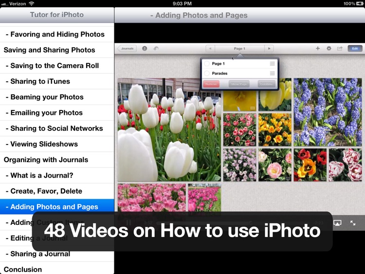 Tutor for iPhoto for iOS