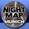 A map of Munich that presents the complete nightlife of the bavarian capital: Discos, bars, night restaurants