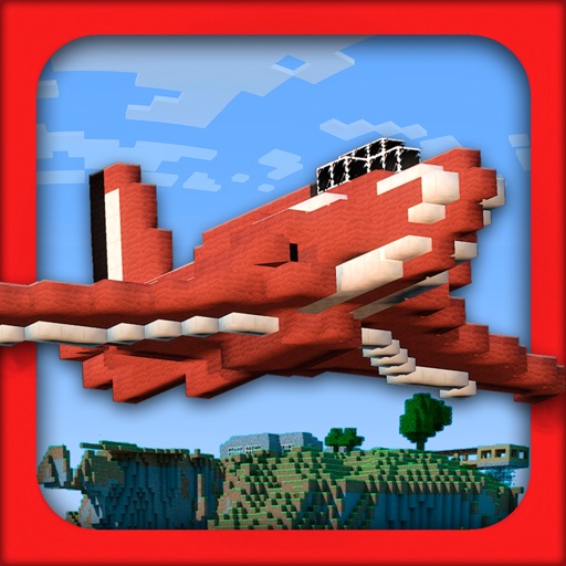 Blocky Cube Air Racer - Free 3D Airplane Game