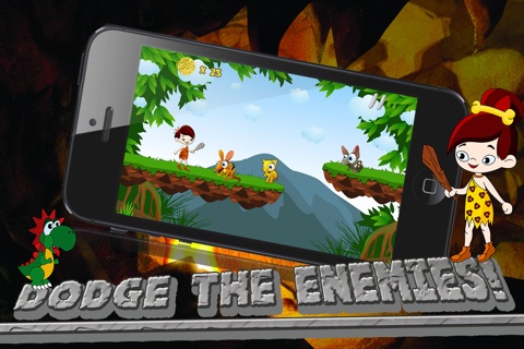 A Caveman Run - Endless Running And Jumping Game From A Jurassic Time For Boys, Girls and Baby-A-Like Free screenshot 2