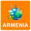 Armenia Off Vector Map - Vector World