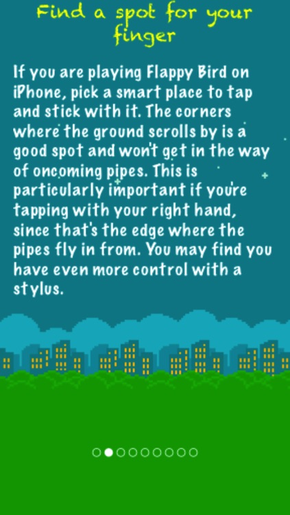 Guide and Training App for Flappy Bird Flyer Game