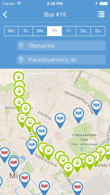 MinskRoutes: Free Minsk Public Transport Transit, Routes & Schedule screenshot-3