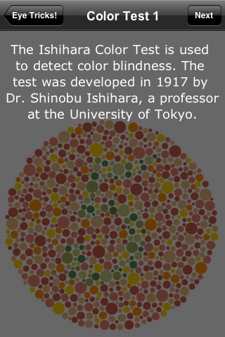 Eye Tricks! Fun Mind Games & Color Blind Test screenshot 2
