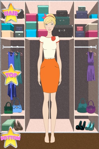 Paper Girl Dress Up screenshot 2