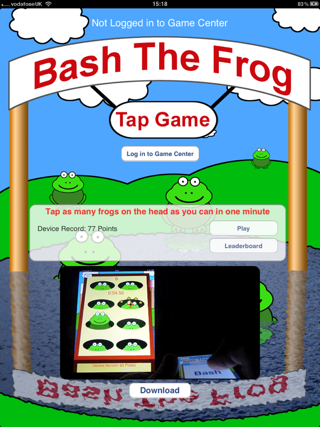 Bash The Frog HD - Tap Game, game for IOS