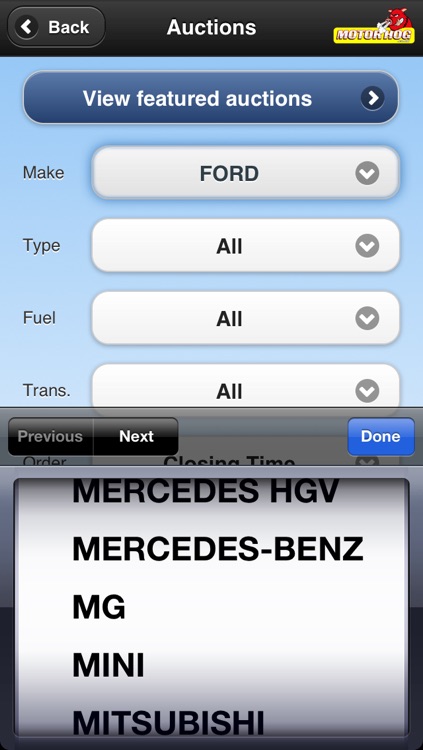 MotorHog.co.uk Auctions & Parts