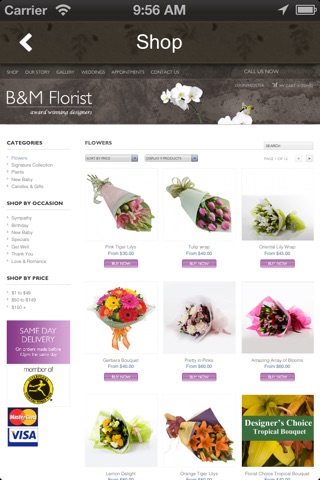 B & M Florist Monterey screenshot 4