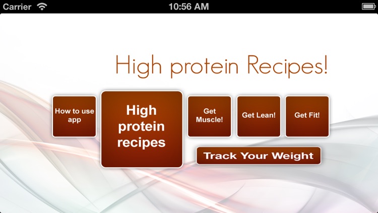 High Protein Recipes and Weight Tracker