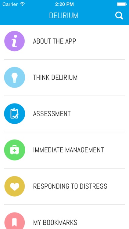 Delirium Learning Application