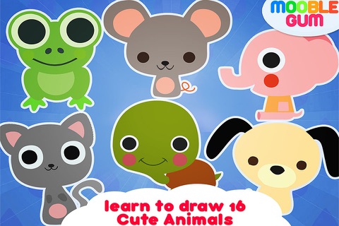 learn to draw animal - doodle and paint cute pet and wild animals – creative studio for baby and toddler screenshot 4