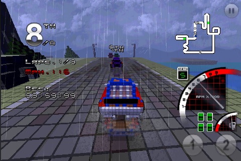 3D Pixel Racing
